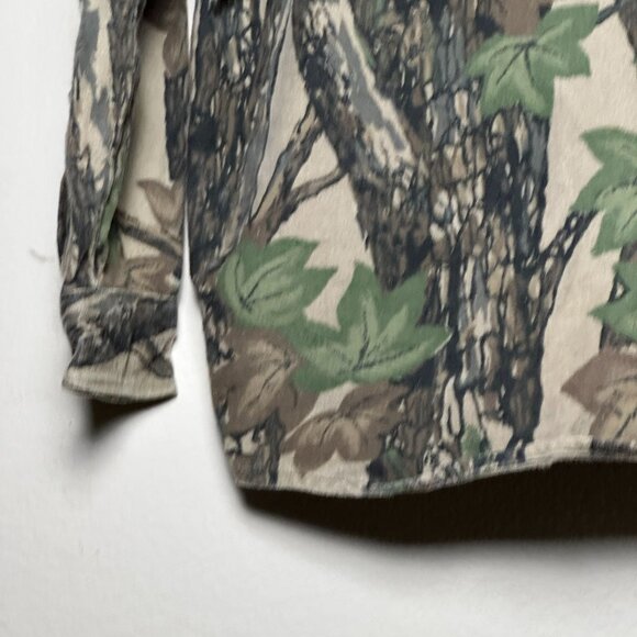 VTG Winchester Tree Bark Duck Camo Hunting Button up Shirt Men M Outerwear 90s - Picture 13 of 13